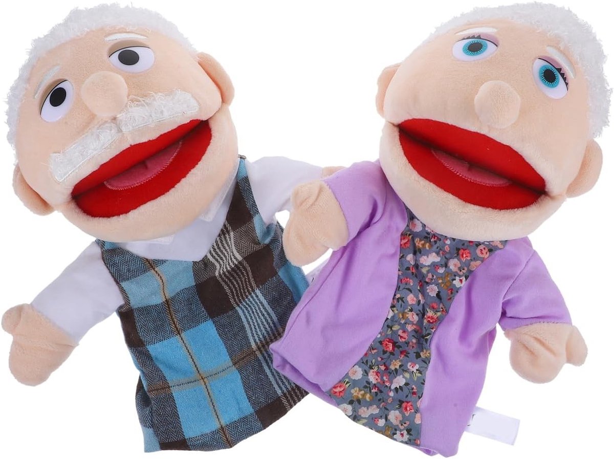 2 Stuks Handpoppen voor Verhalenvertelling - Vingerpoppen voor Kinderen, Speelgoed voor Creatieve Spelletjes, Ideaal voor Verkleedpartijen en Educatief Spel