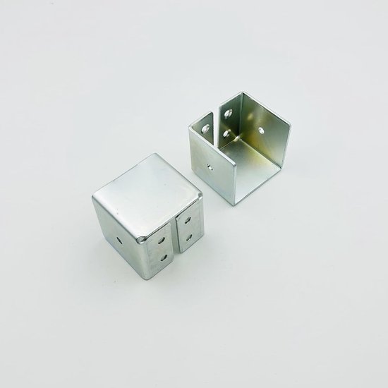 Zware Steunblokken voor Bedframe met Houtbalk Hanger - 45mm Verbinding Fittingen en Haakjes voor Stabiele Ondersteuning - Set van 2 Stuks — afbeelding 4