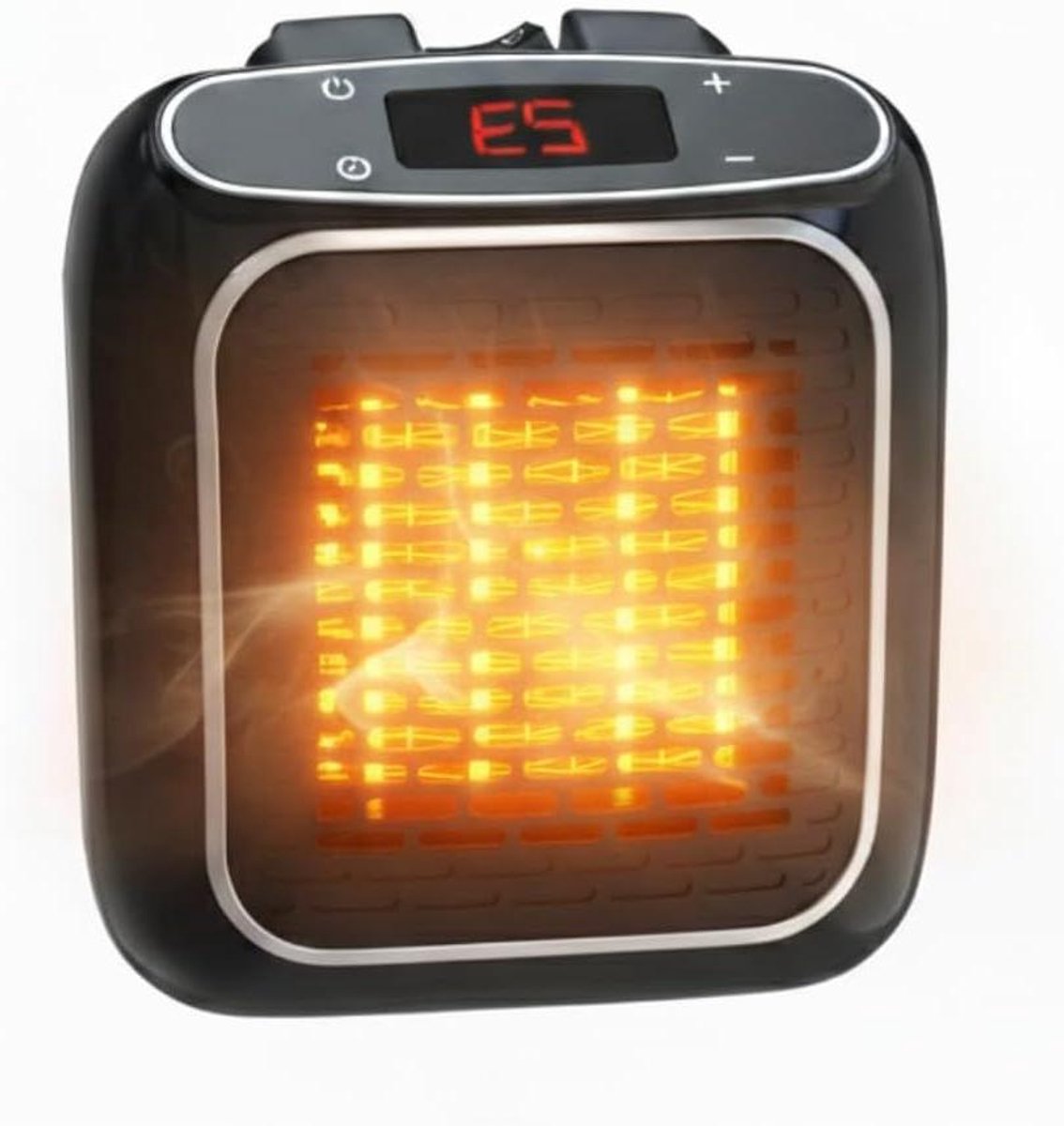 Elektrische Heater - Wandverwarming Compact - Ruimte Verwarmen - Instelbare Thermostaat - 800 Watt - Zwart