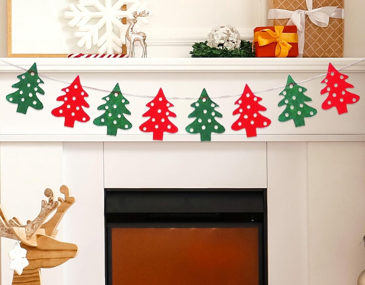 Merry Christmas Versiering, Feestelijke Kerstbanner en Slinger voor Raam, Openhaard en Muren, Perfecte Decoratie voor Thuis tijdens de Feestdagen