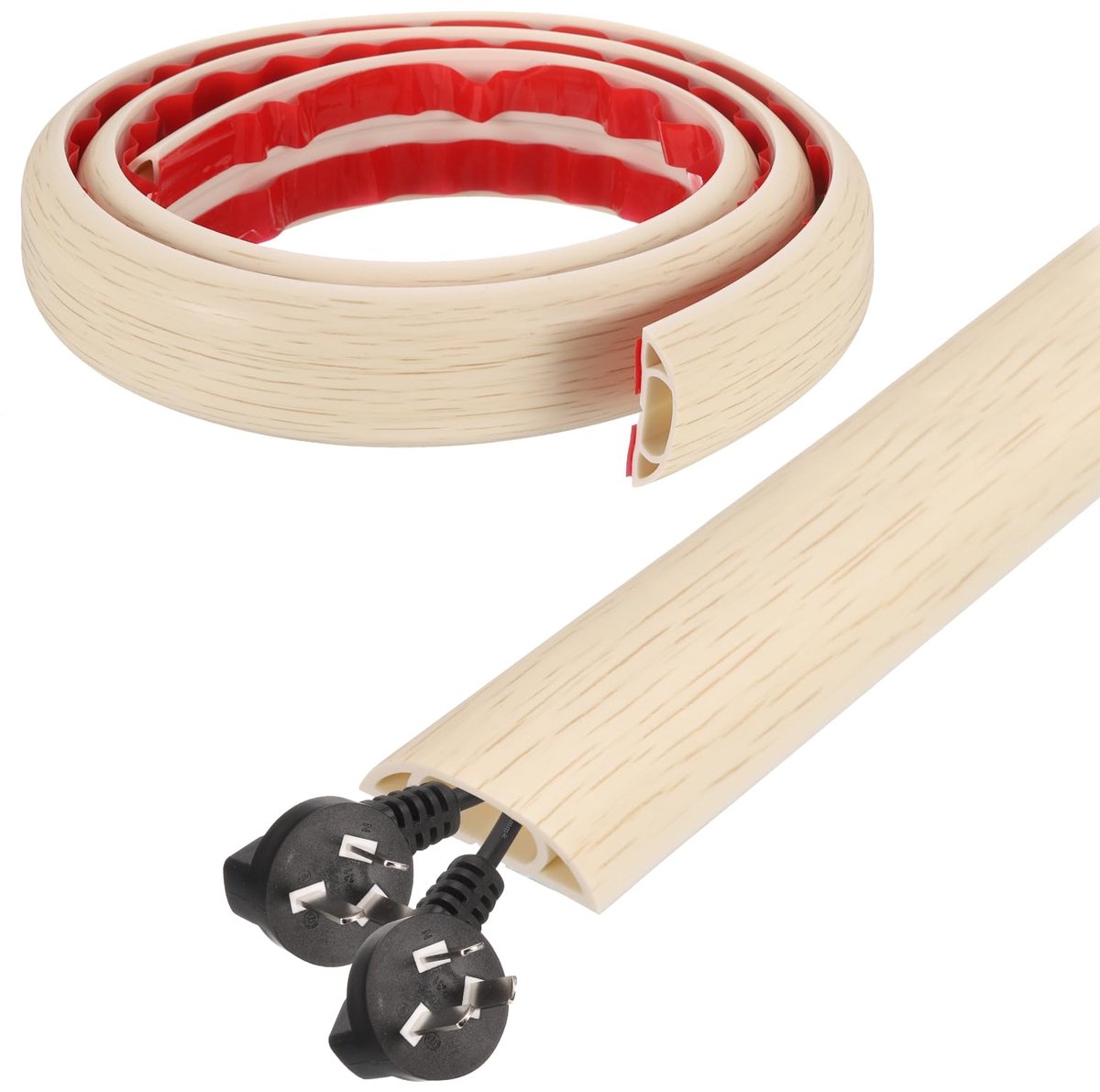 Kabelgoot W0,6 x H0.33 - PVC - Vloerafdekking - Voorkomt kabelstruikelen - ShopVlot