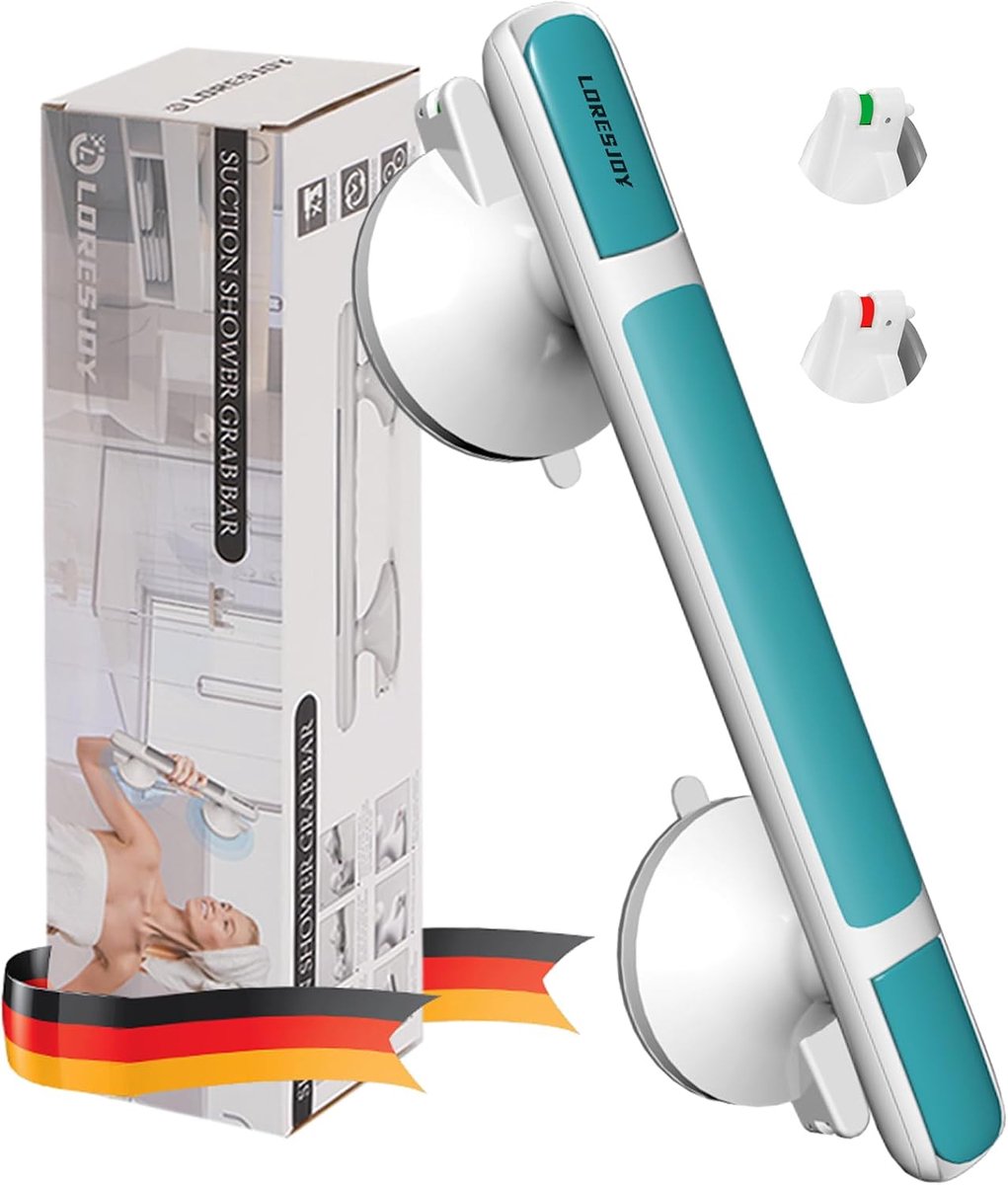Handgreep douchehandvat voor senioren - Suction cup - Veiligheidsindicator - Voor douche en badkamer - ShopVlot