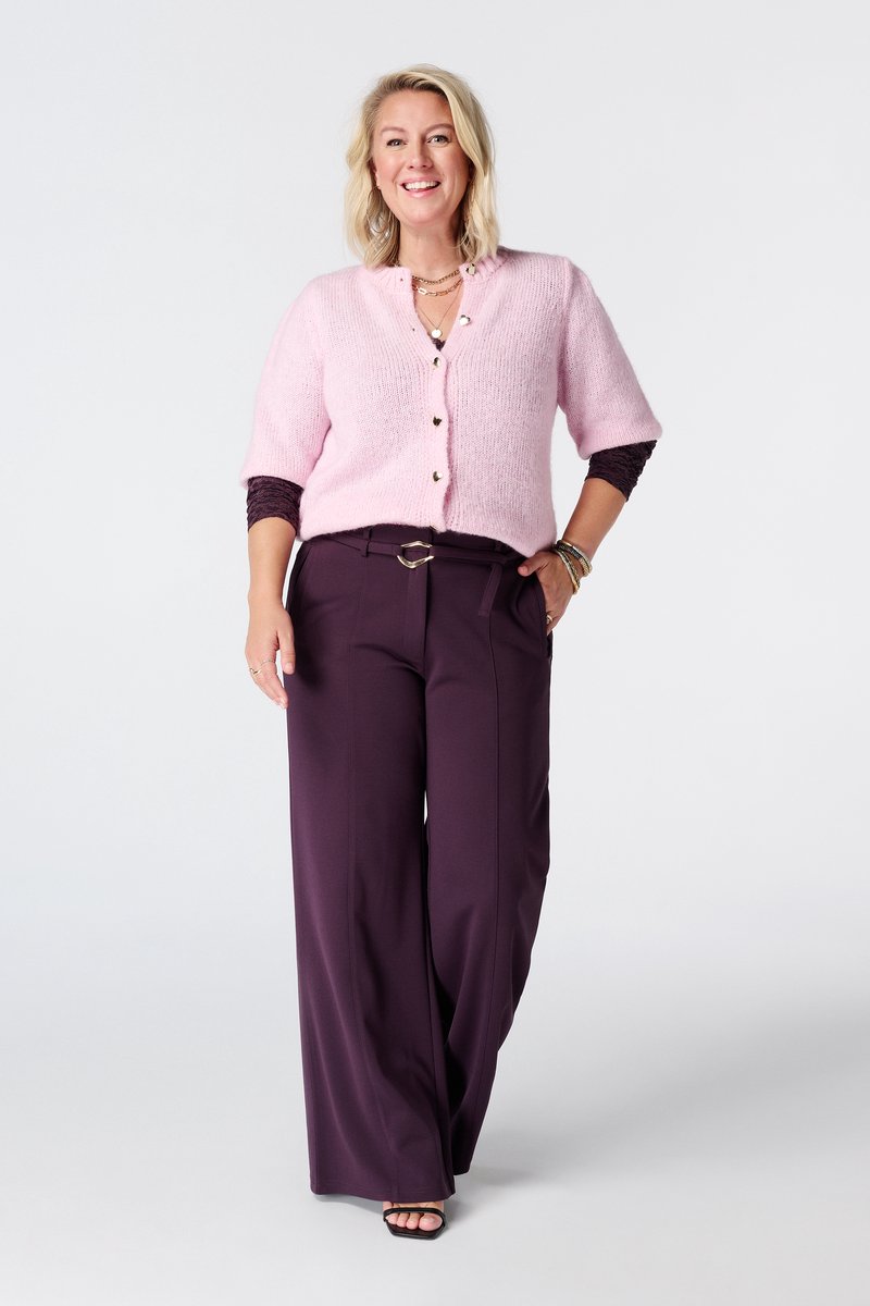 MS Mode Broek Rechte pantalon met ceintuur