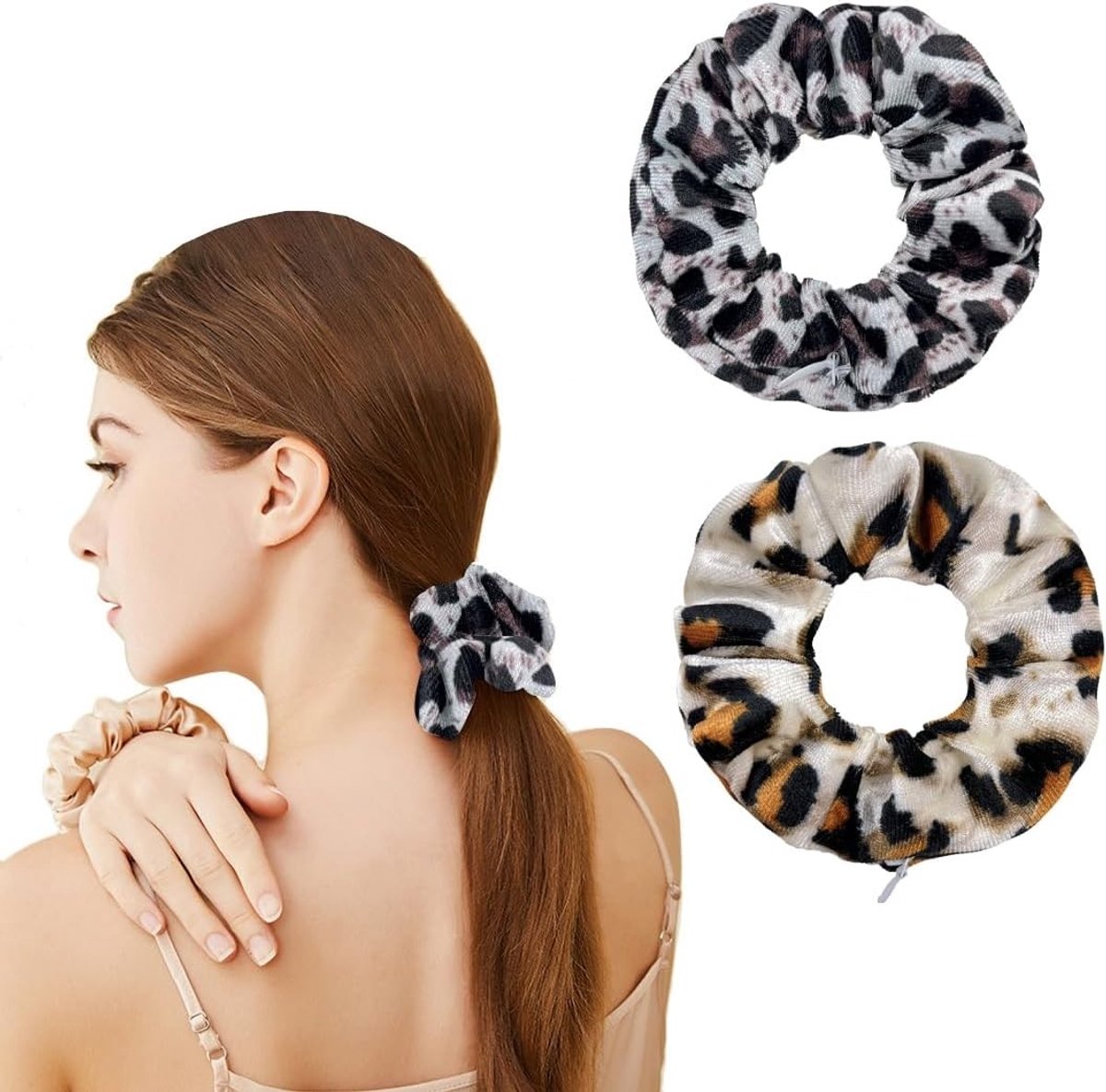Dikke en Zachte Haarbanden Set van 2, Grote Elastische Haarbobbels voor Vrouwen en Meisjes, Ideaal voor Alle Haartypes en Stijlen