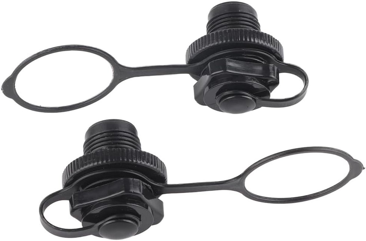 2 Stuks Spirale Luchtventielen voor Opblaasbare Boten - Vervangingsschroefventielen voor Rubberboot, Raft en Kayak - Ideaal voor Luchtbedden en Zwemboten
