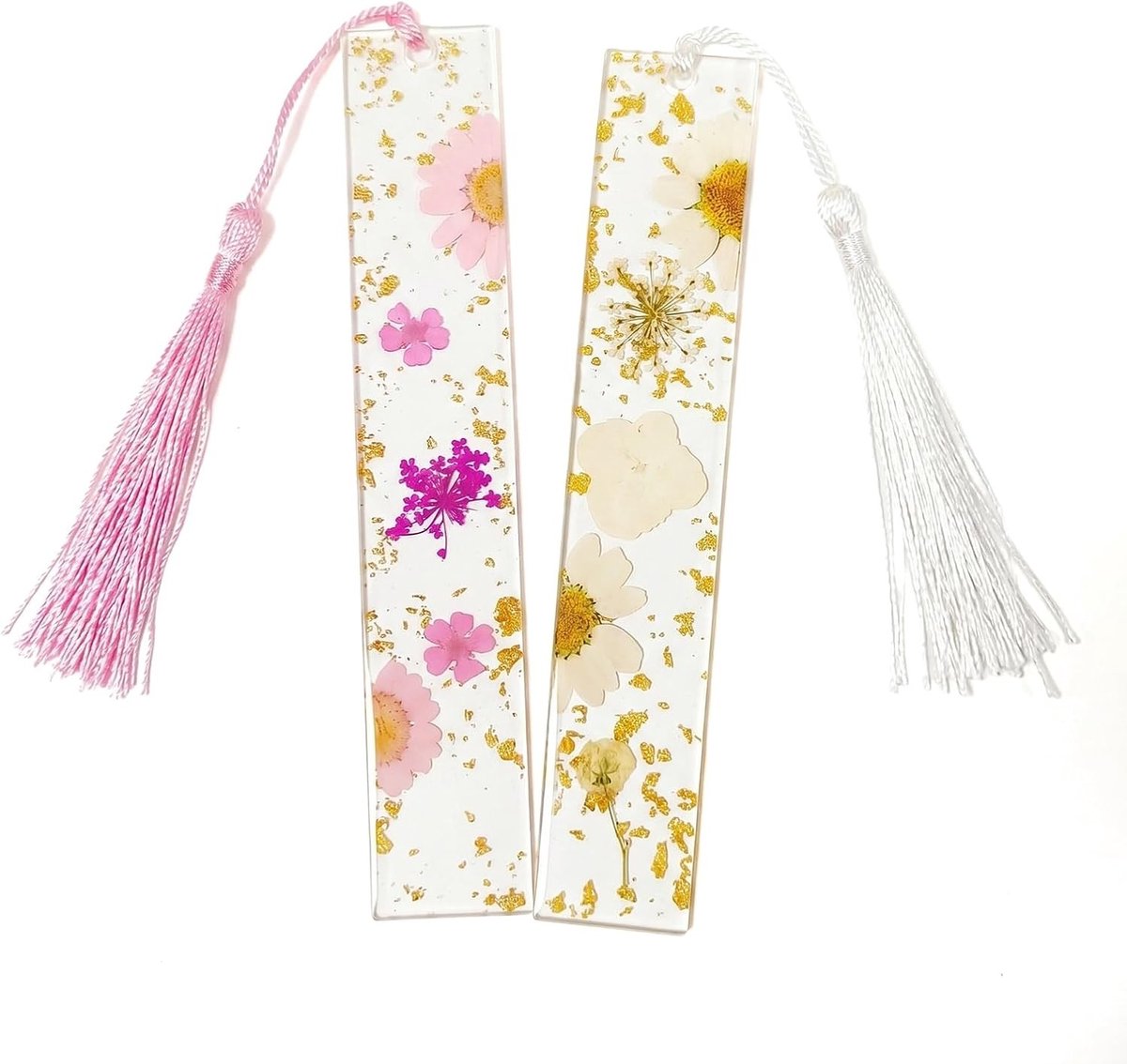 Elegante transparante acryl bladwijzers - 2 stuks, ideaal voor boeken, cadeau voor lezers en schoolaccessoires