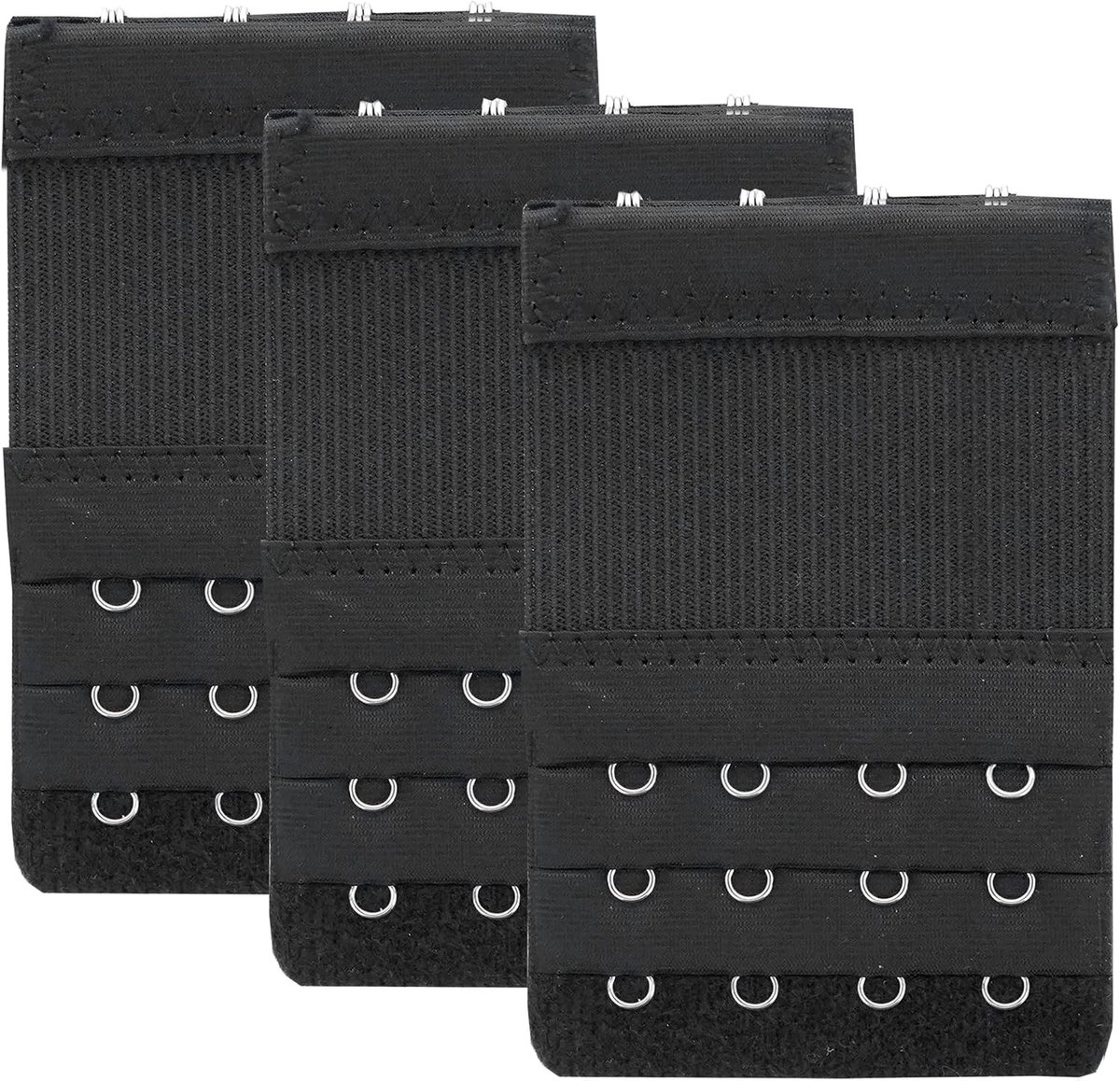 Set van 6 Bh-extensies met 2 en 3 haken, zacht en elastisch voor extra comfort en pasvorm