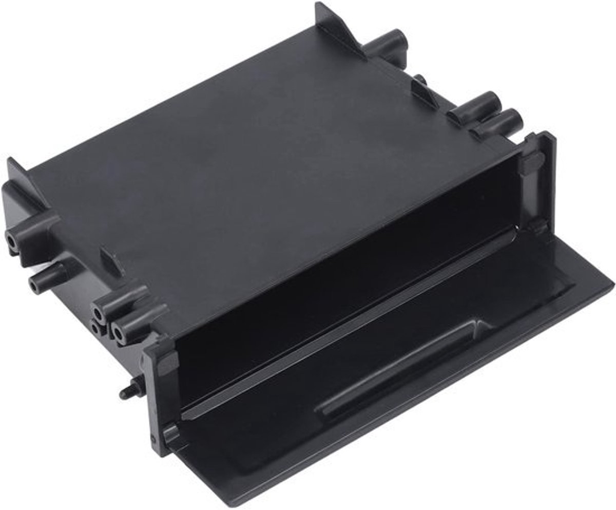 Autoradio Opbergdoos - Radio Pocket Kit - Auto Interieur - Universele ABS Organizer - 19x13x6 cm - Zwart
