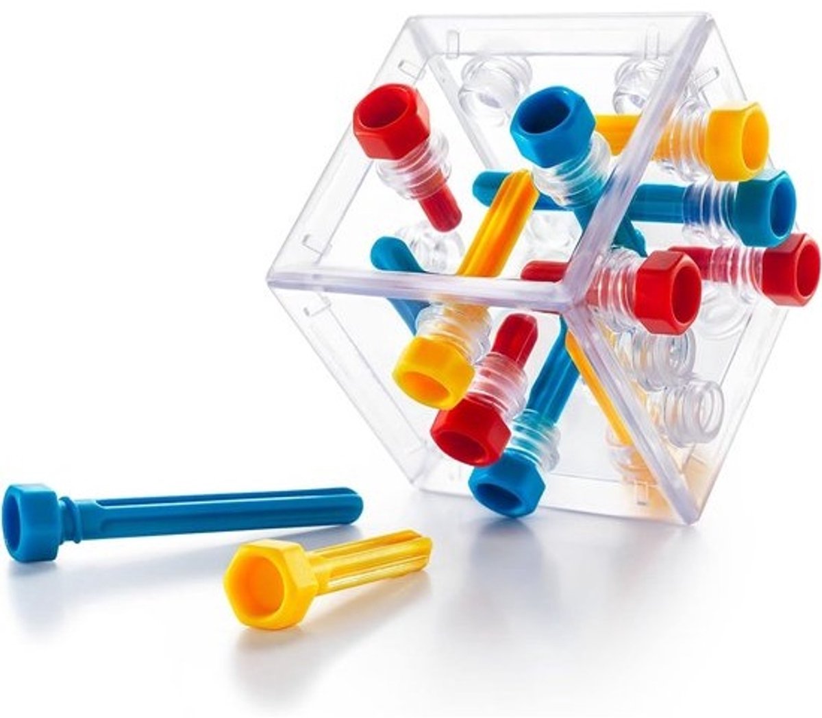 3D Puzzel - Logicaspel Schroeven - Solo Denken - 80 Uitdagingen - 260 gram - Transparant