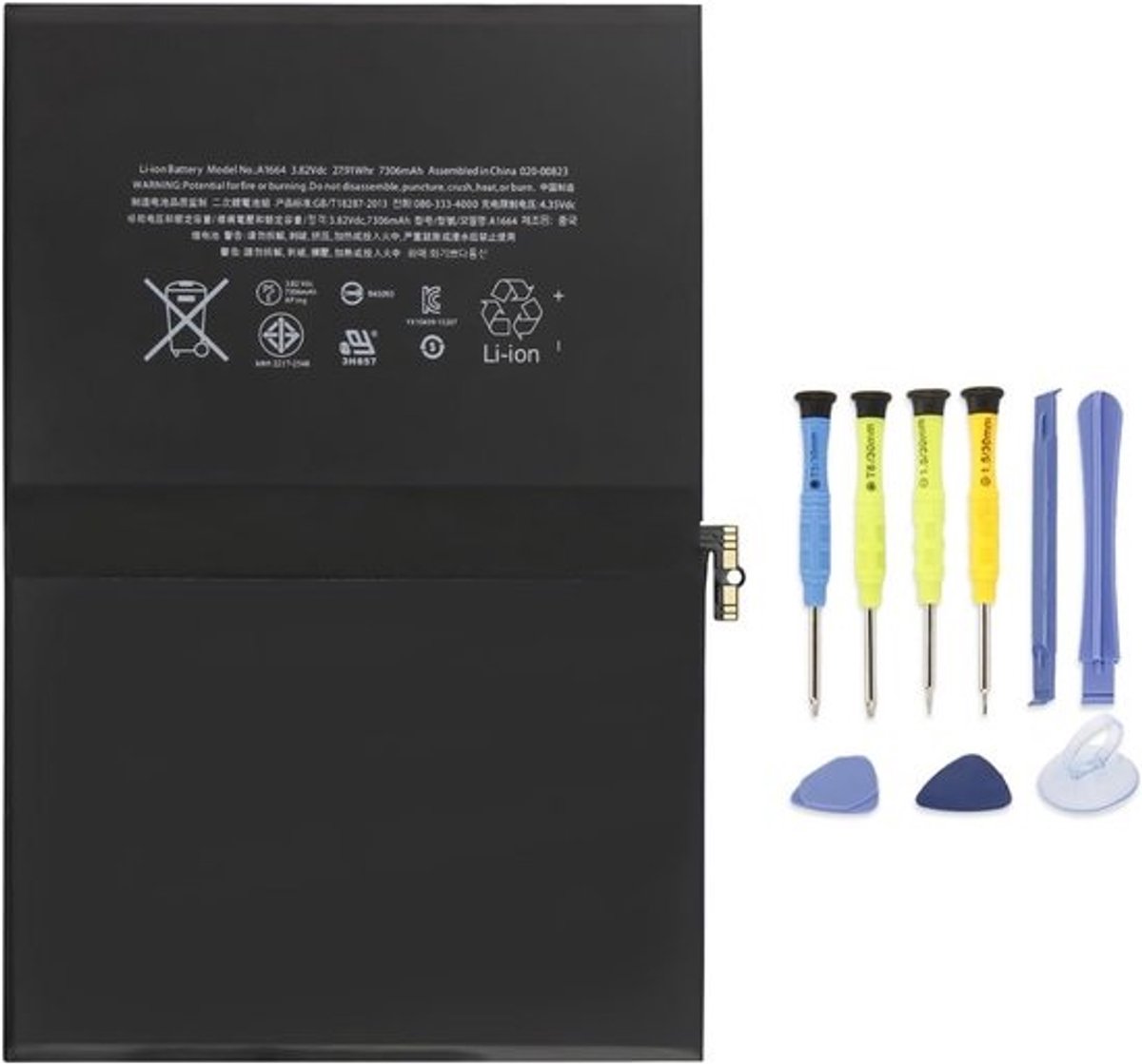 Vervangende Batterij voor iPad Pro 9.7 (A1664, A1673, A1674, A1675) - Hoogwaardige Li-ion Accu