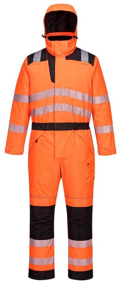 Hi-Vis Winteroverall Hoge Zichtbaarheid Oranje Zwart XXL