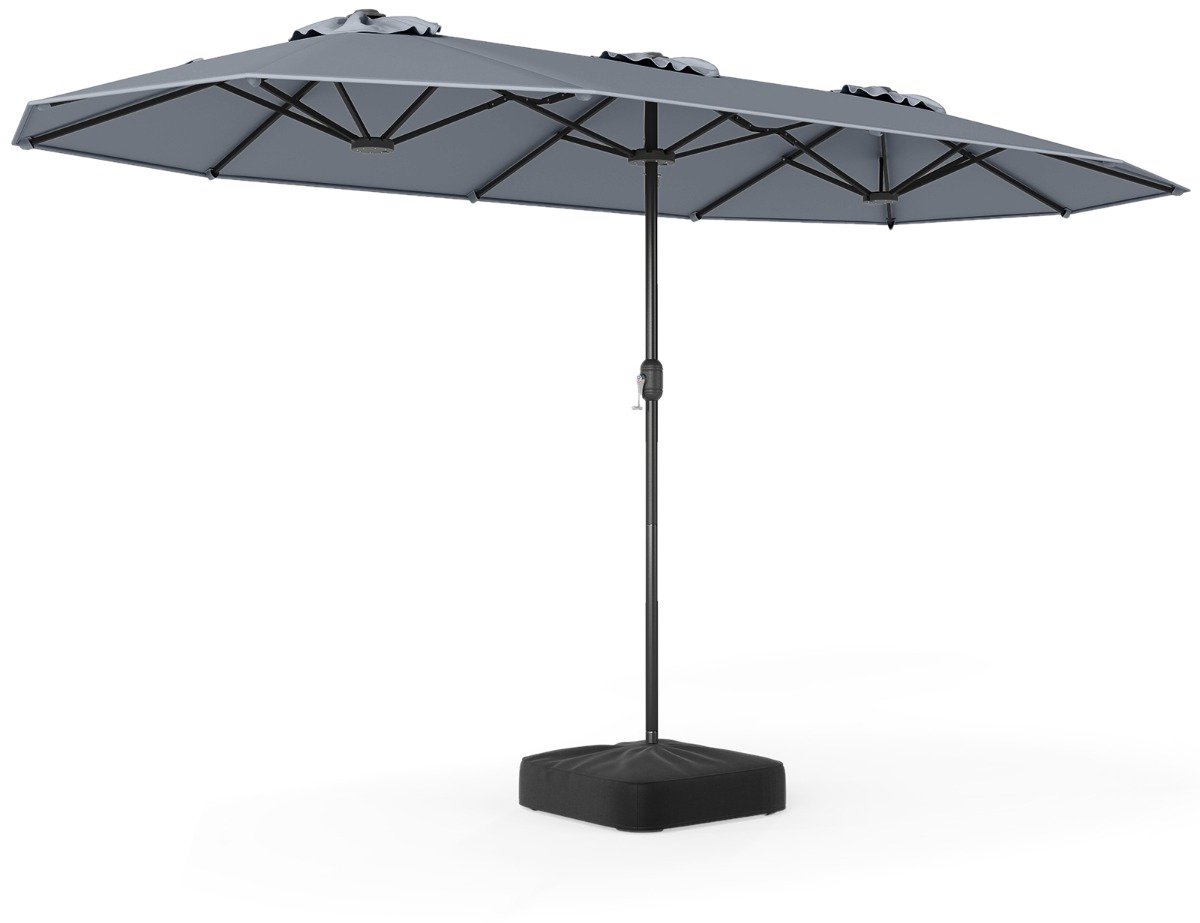 SureDeal® - Parasol - Dubbele Terras Hoog - Tuin - 400x212x243 cm - Beige