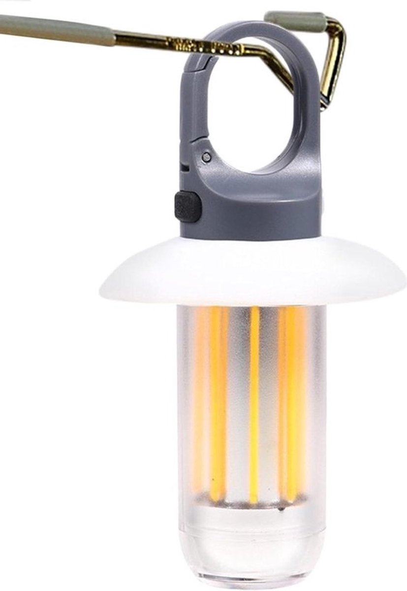 Noodverlichting Lantaarn - Campinglamp Draagbaar - Nachtelijke Buitenactiviteiten - Type-C Snel Opladen - 15 x 7 x 7 cm - Wit