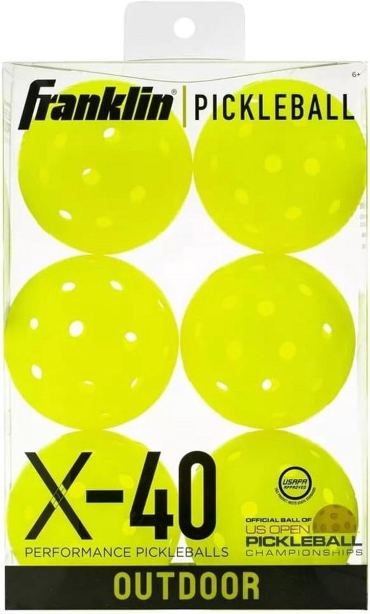 Pickleball Ballen Outdoor Officiële Standaard 40 Gaten - 6 Stuks