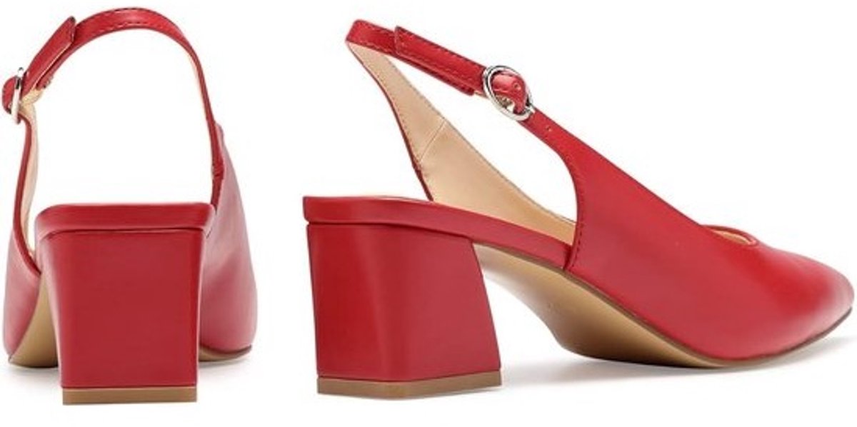 Elegante Slingback Blokhak Pumps Dames - Gesloten Teen Comfortabele Jurkschoenen