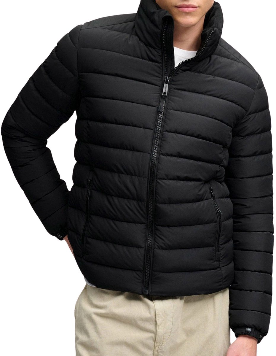 Superdry Hooded Fuji Midweight Padded Winterjas Heren Zwart