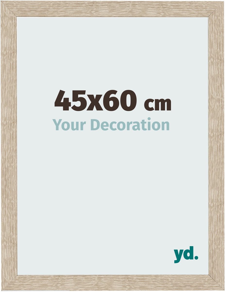 Your Decoration - Fotolijst 45x60 cm - MDF - Sonoma Eiken - Bologna