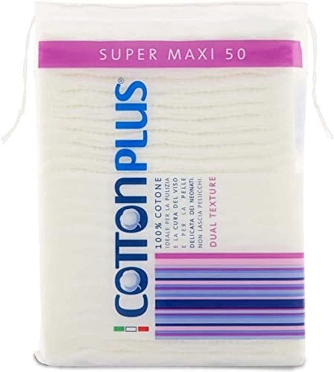 Grote Katoenen Make-up Pads, 50 Stuks, Super Maxi voor Gezichtsreiniging