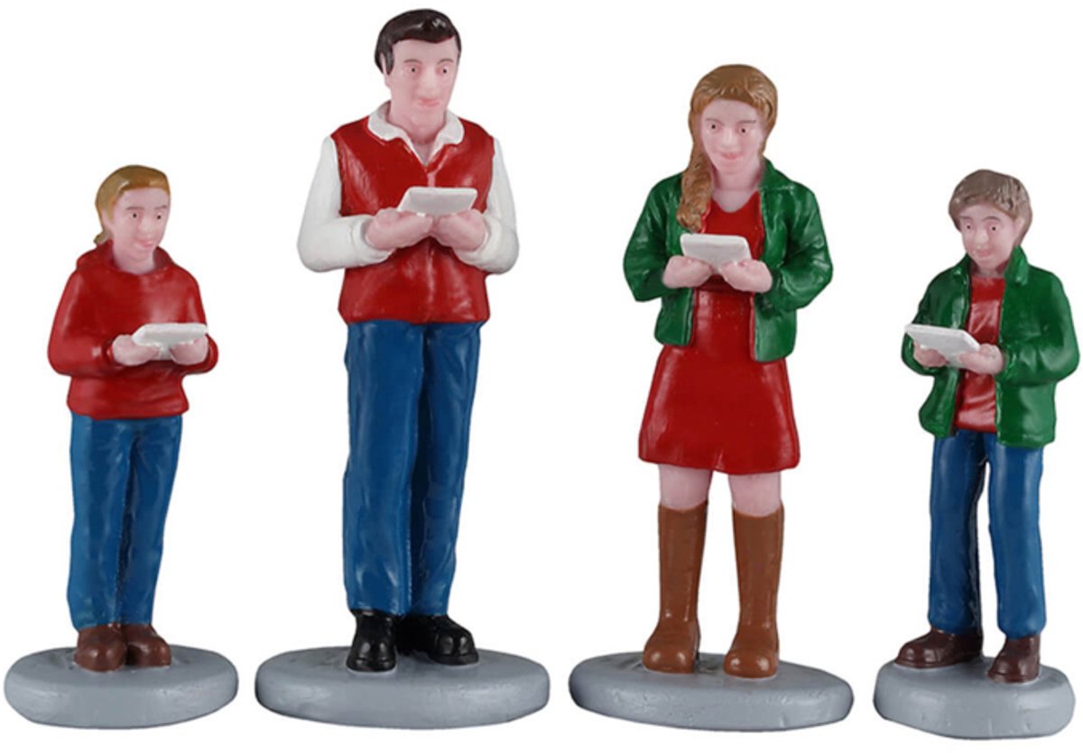 Lemax - Caroling Family - Set van 4