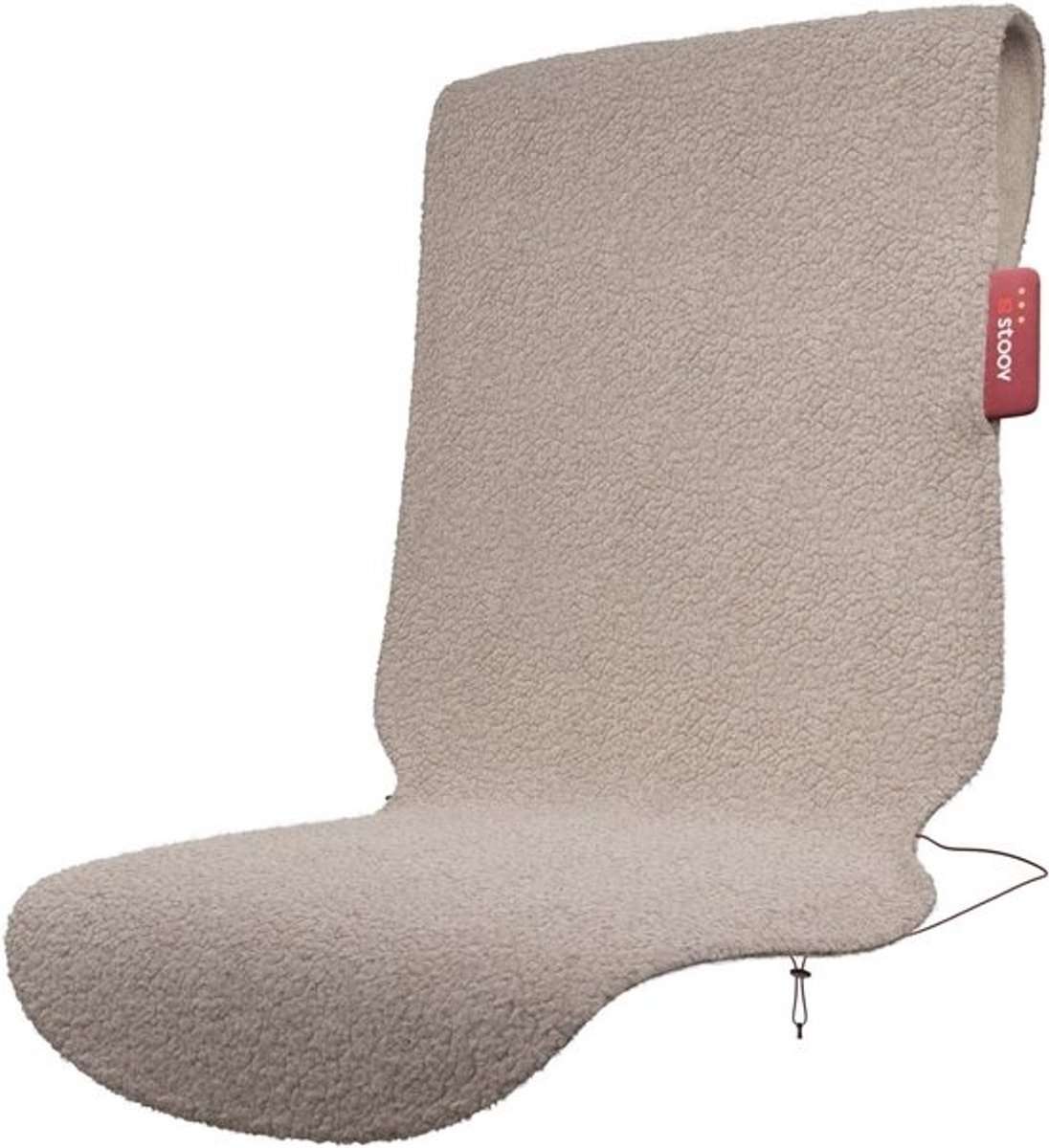 Verwarmd Stoelkussen - Draadloze Warmte - Persoonlijke Ontspanning - Infrarood Warmtetechniek - 47x135 cm - Beige