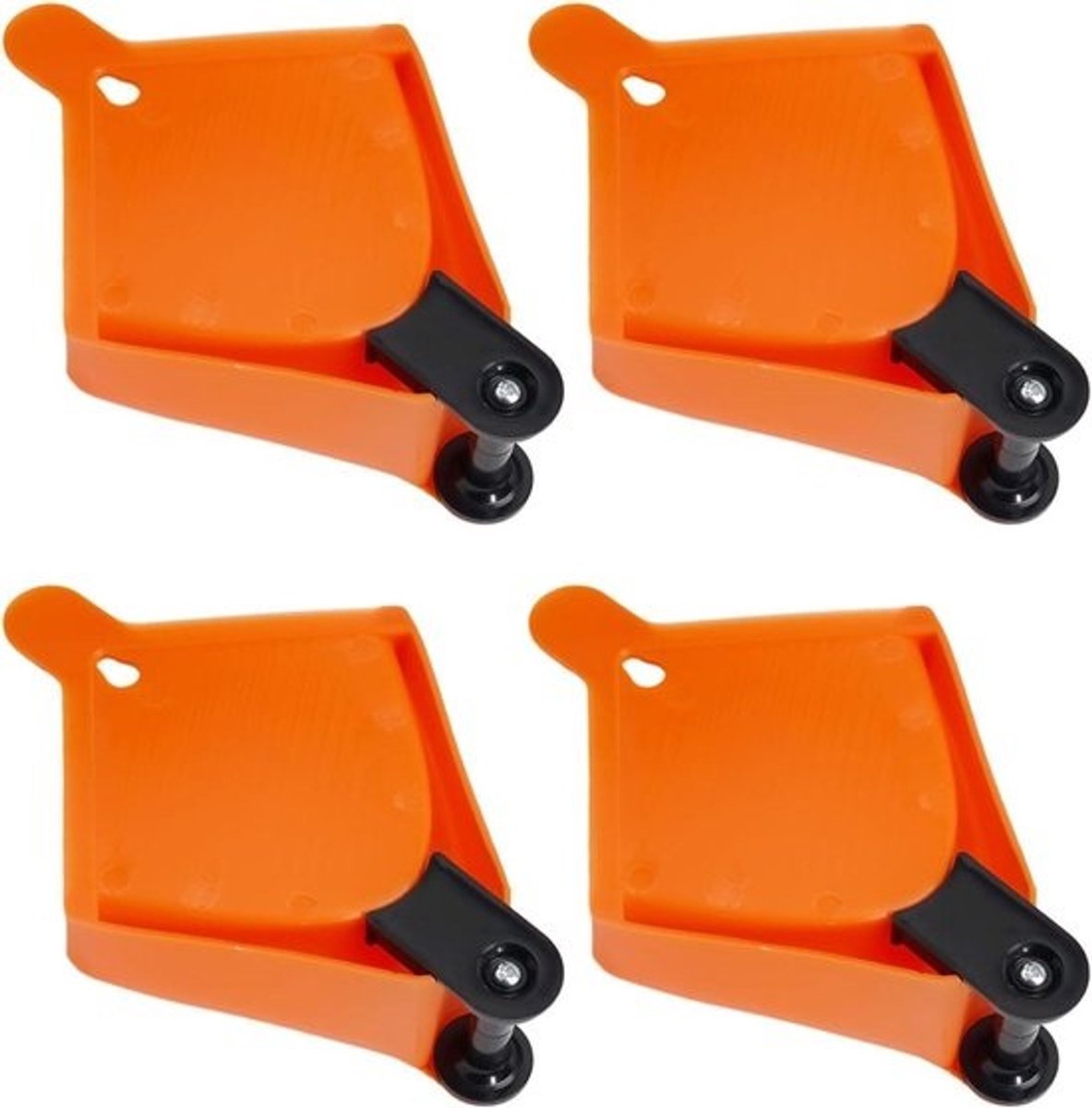 Autoslanggeleider - Slanggeleider wig - Auto wassen - Efficiënt slangbeheer - 4 stuks - Oranje