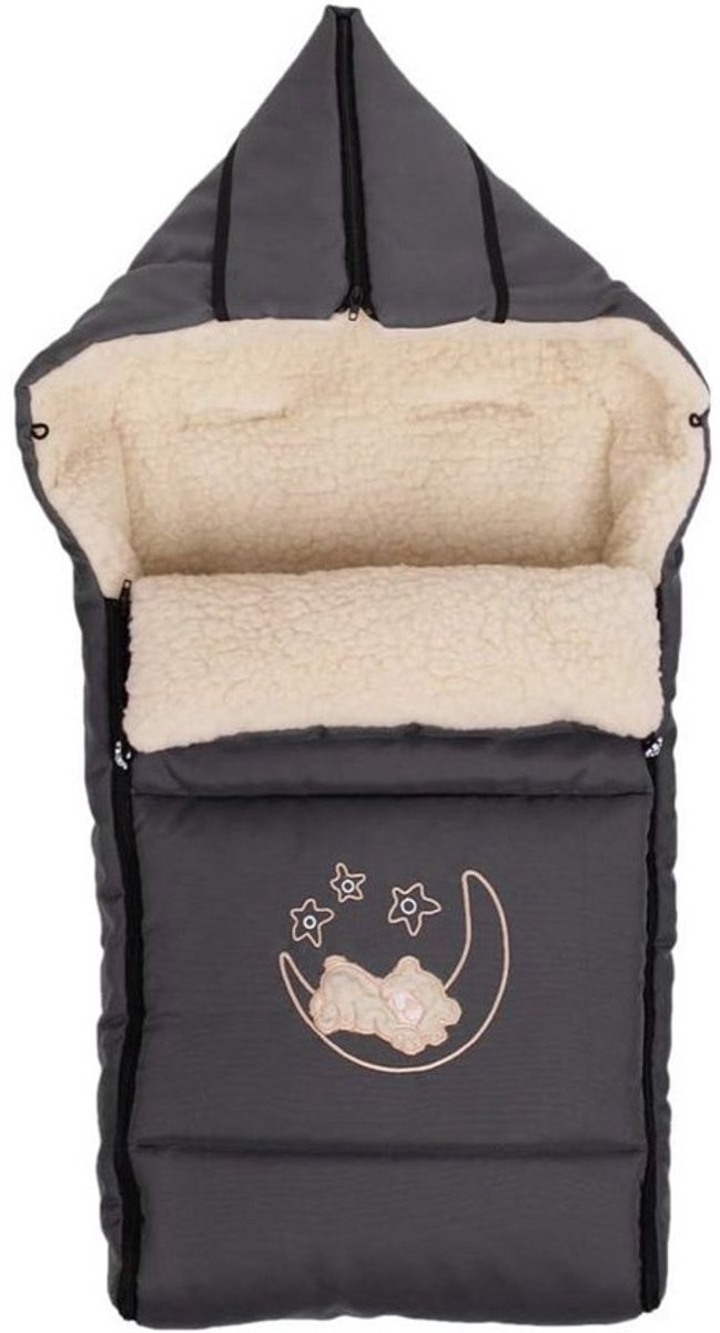 Luxe Lamswol Voetenzak 90x40 cm voor Kinderwagen en Wandelwagen - Warm en Waterdicht