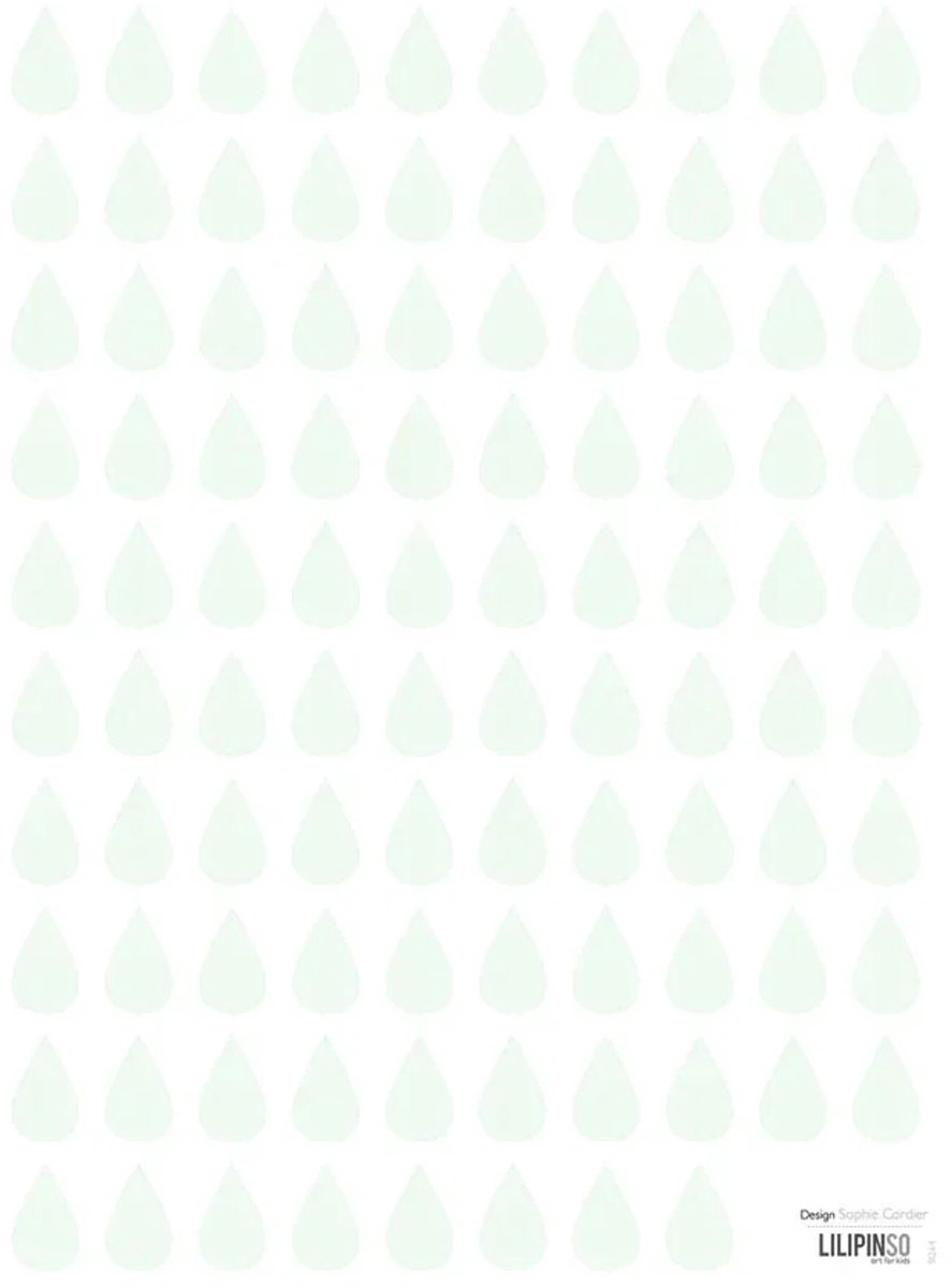 Lilipinso muursticker druppels mint