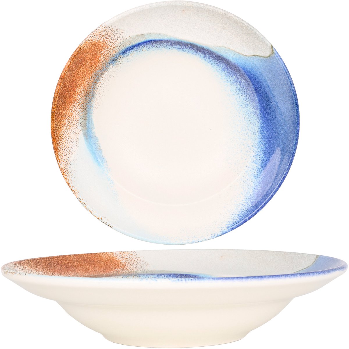 Bonna Pastabord - Kymen - Porselein - 24 cm (400cc) - set van 2