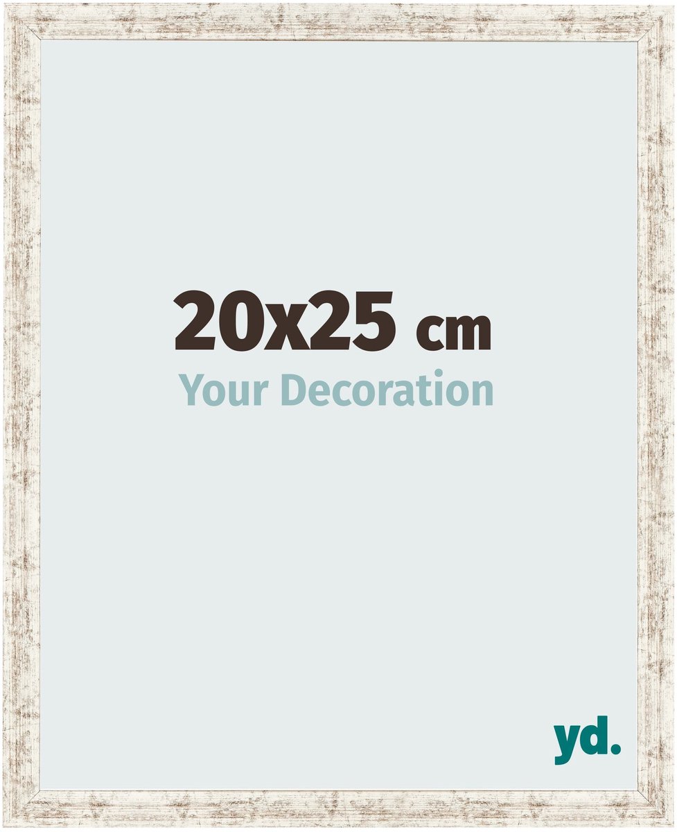 Your Decoration - Fotolijst 20x25 cm - MDF - Wit Vintage - Bologna