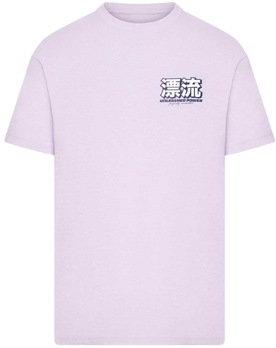 Mister Tee Unleashed Power Oversize Heren Tshirt XXL Paars