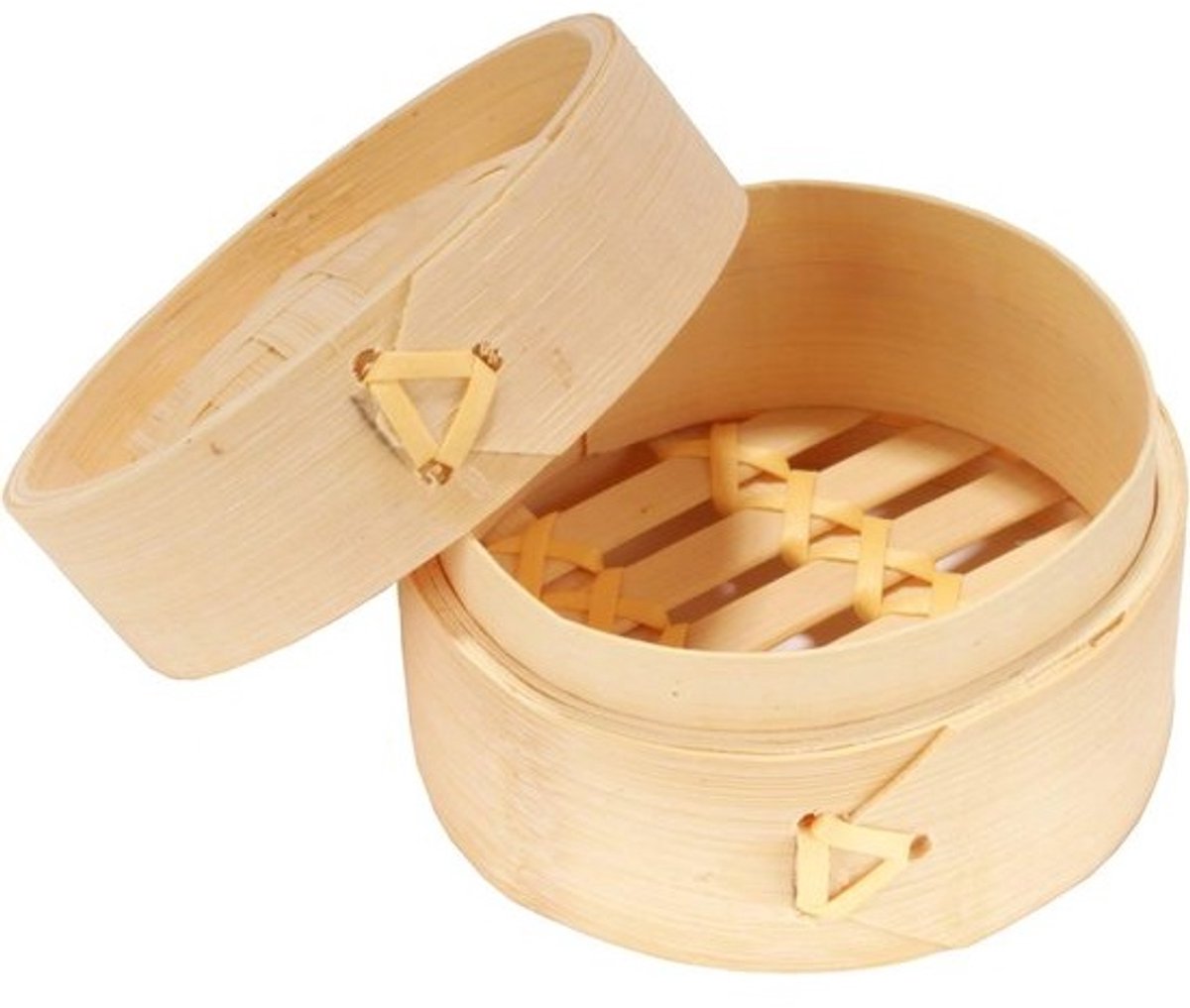 Mini Bamboe Stoommandjes - Dim Sum Mandjes - Hapjes Serveren - Natuurlijk Bamboe Materiaal - 30 Stuks - Natuurlijk