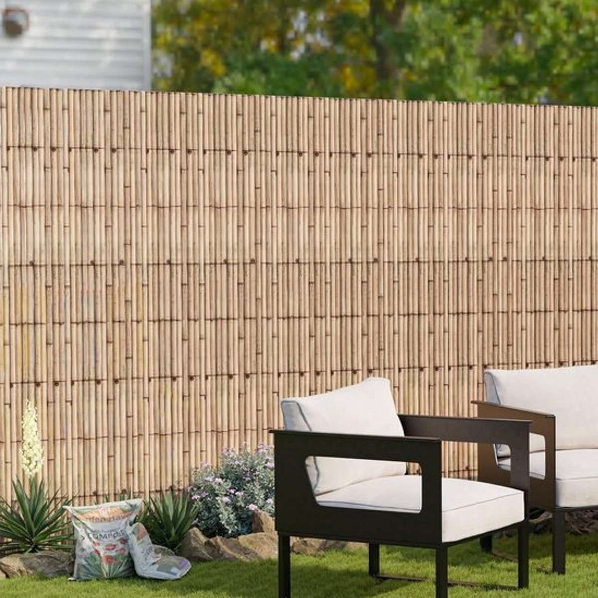 Natuurlijke Rietmat 500x200 cm - Privacy Scherm voor Tuin, Balkon & Terras