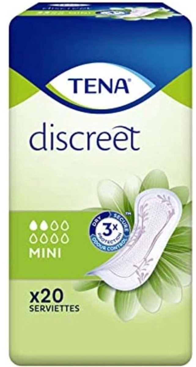 Tena Discreet Mini Servetten - 20 stuks - Bescherming bij lichte incontinentie