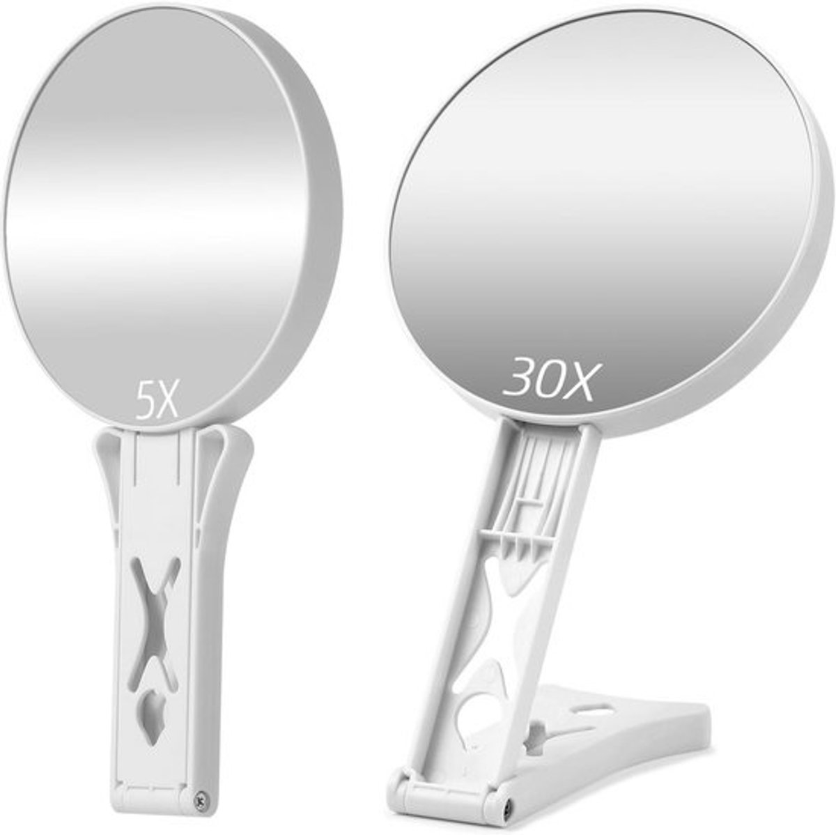 Dubbelzijdige Vergrootspiegel 30X/5X voor Make-up en Precisiewerk
