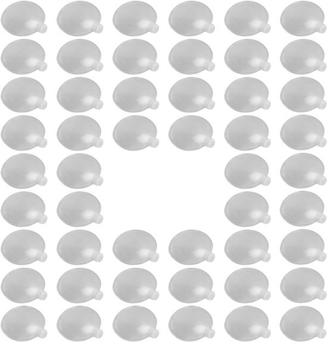 Naai Piepers - Reparatieset Geluid - Poppen Maken - Dubbel Geluid - 50 Stuks - Transparant