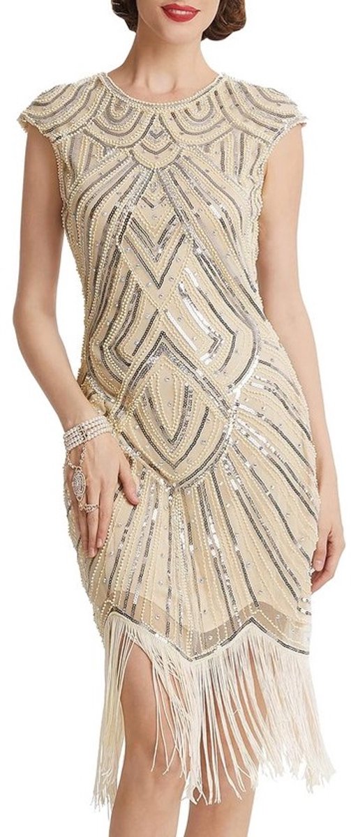 Flapper Jurken 1920s Kralen Great Gatsby Style