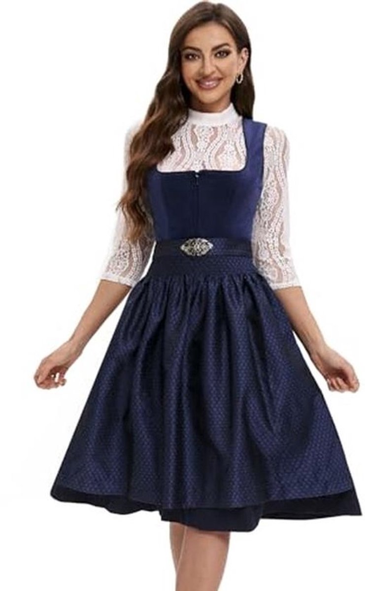 Elegante Midi Dirndl Voor Dames - Traditioneel en Modern