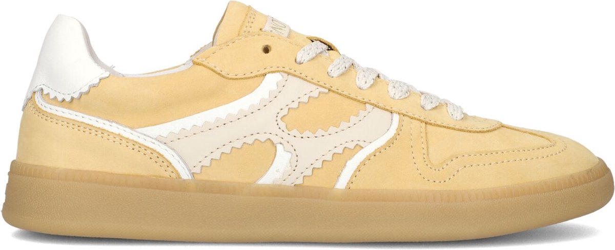 Notre-V Sia-01 Sneakers Dames - Leren Sneaker - Geel - Maat 41