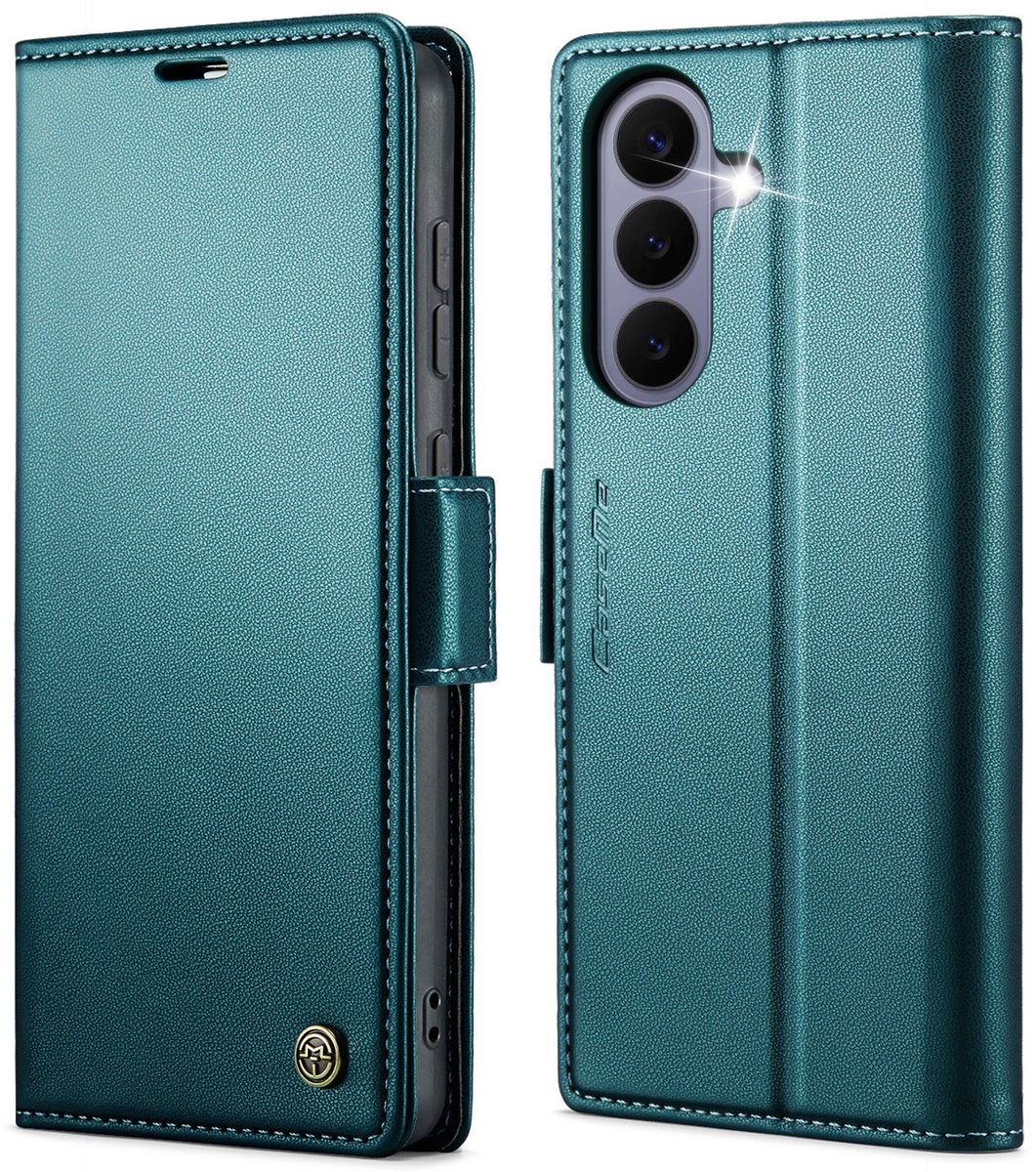 CaseMe Hoesje - Geschikt voor Samsung Galaxy S26 FE Hoesje - CaseMe 023 Wallet Book Case - Groen