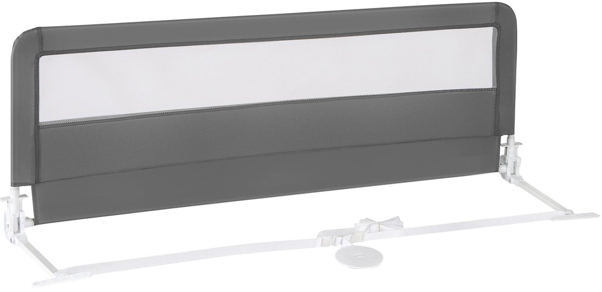 SureDeal® - Bedhekje - Lange Bedhekken - Peuters Opvouwbaar Babybedhek - Afneembare Hoes Grijs - 150x41x55 cm - Grijs