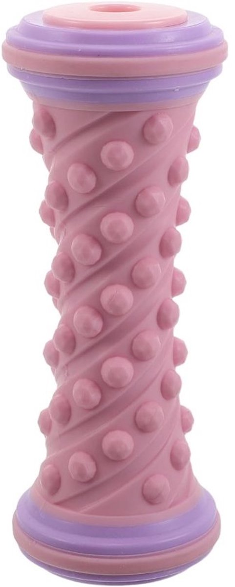 Voetmassage Roller - Spierontspanning Tool - Diepe Weefselmassage - Geribbeld Ontwerp - 17 x 7 cm - Roze