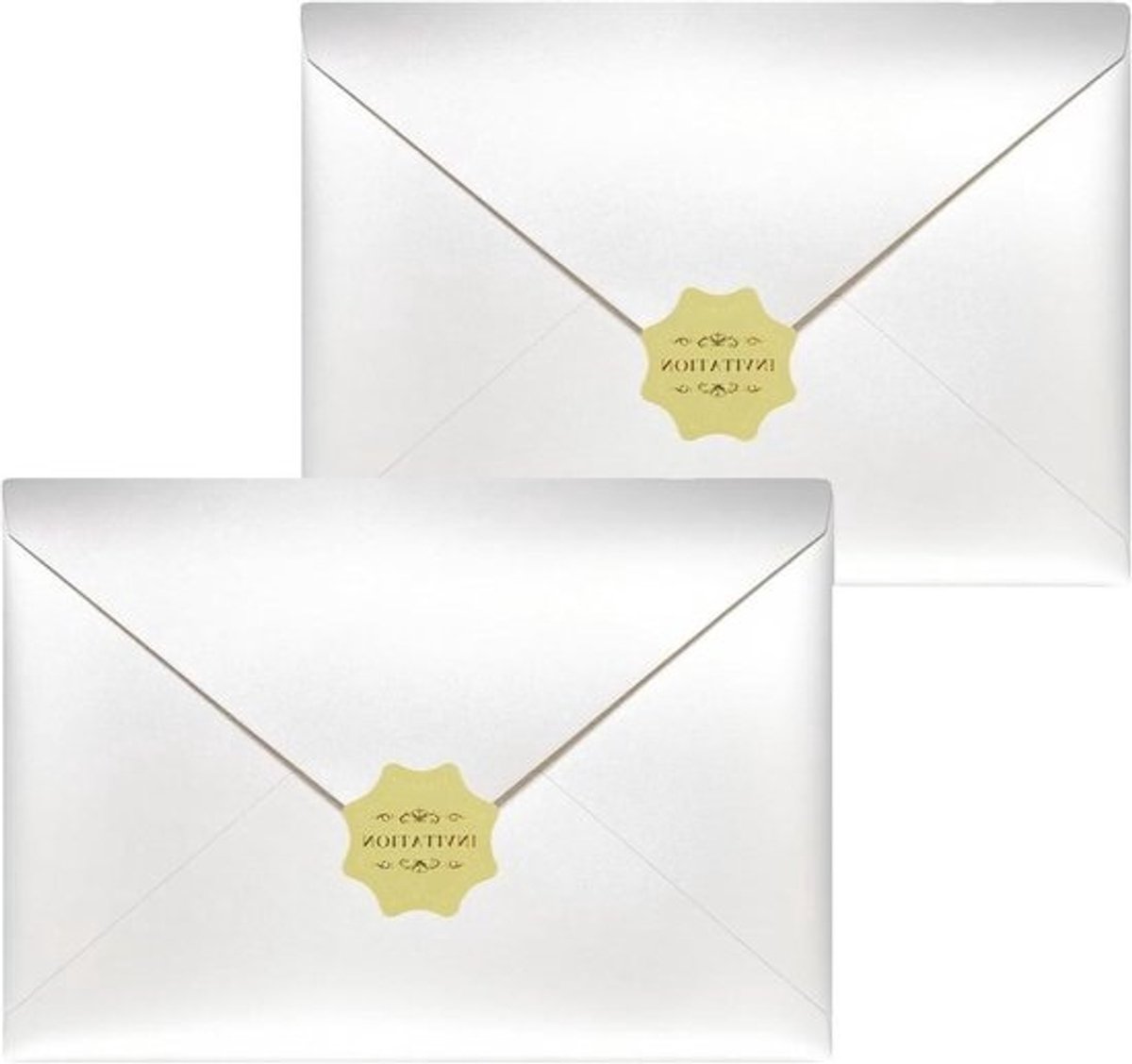Parelenveloppen Luxe - Bruiloft enveloppen - Kaarten versturen - 120g Parelpapier - 195 x 138 mm - Parel Ivoor