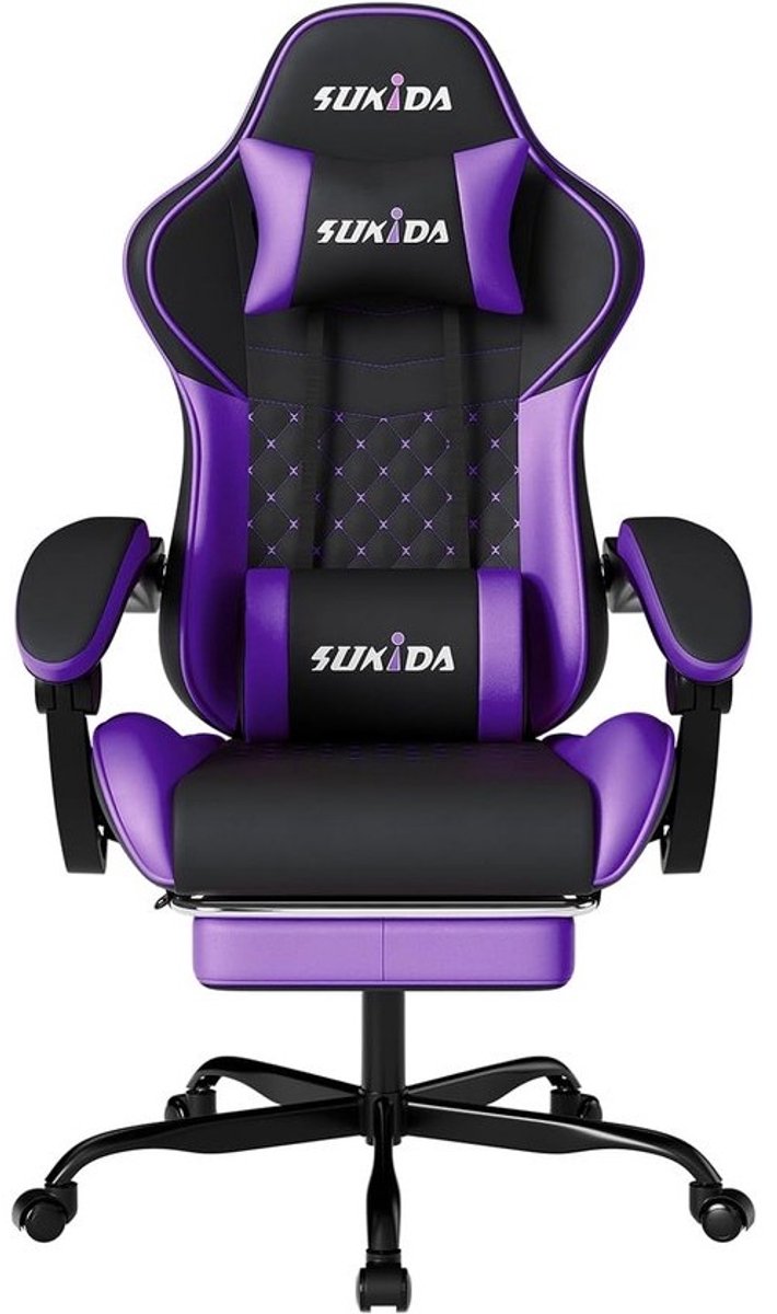 Ergonomische Gaming Stoel met Rugleuning en Massagefunctie voor Volwassenen