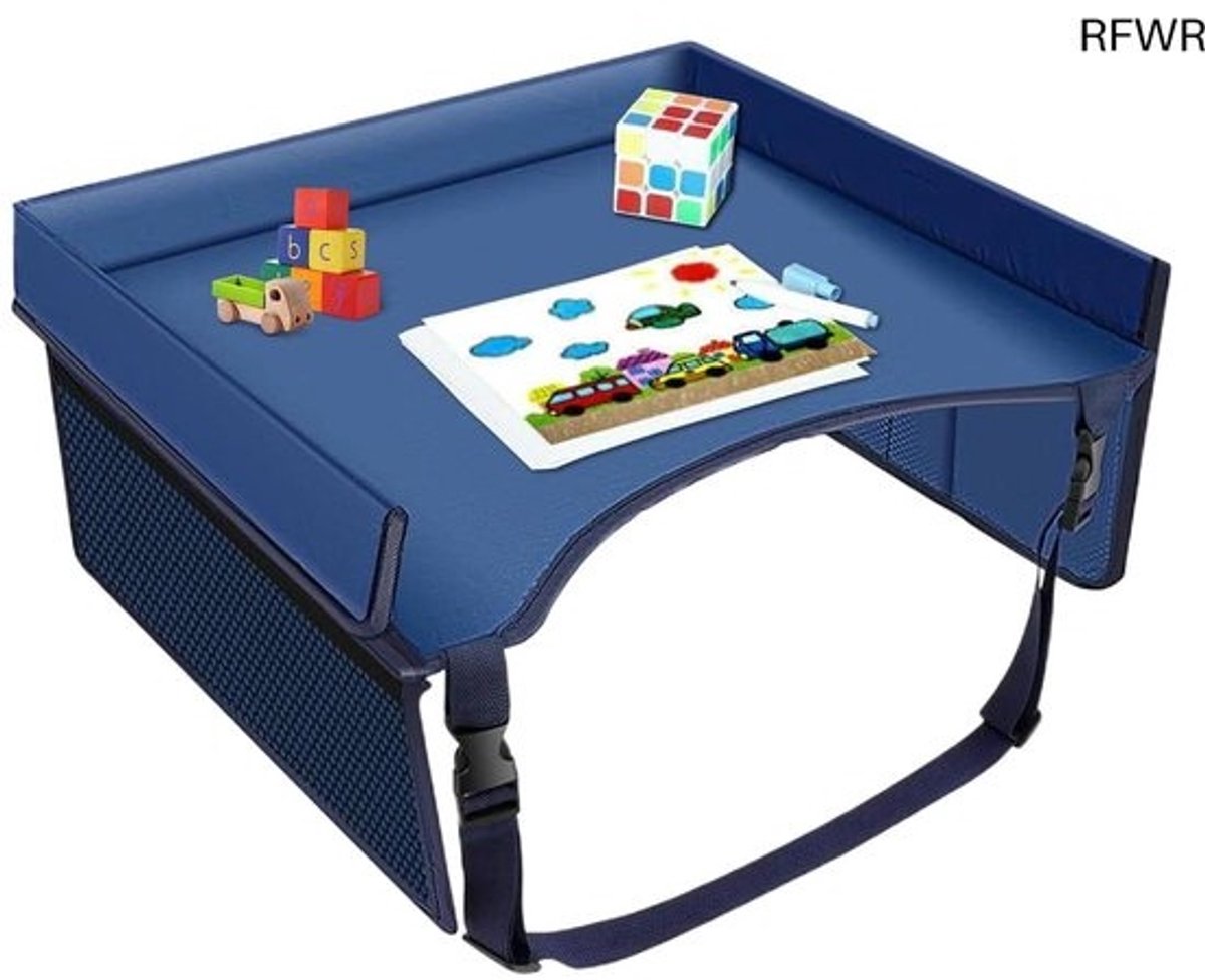 RFWR® Opvouwbare reistafel voor kinderen - Kindertafel voor auto, trein en vliegtuig