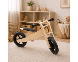 Draisienne en bois - Mini Balance en bois - Trottinette d'équilibre pour Garçons et Filles de 1 et 2 ans