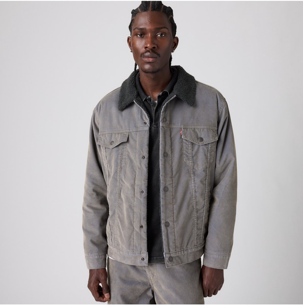 Levi's Blauw Relaxed Fit Sherpa Trucker jack