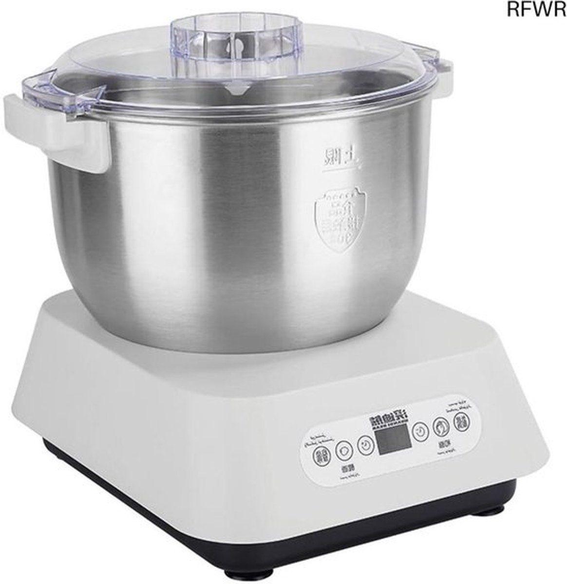RFWR® 5L roestvrijstalen elektrische deegmaker met fermentfunctie, automatische kneedmachine voor thuis bakplezier