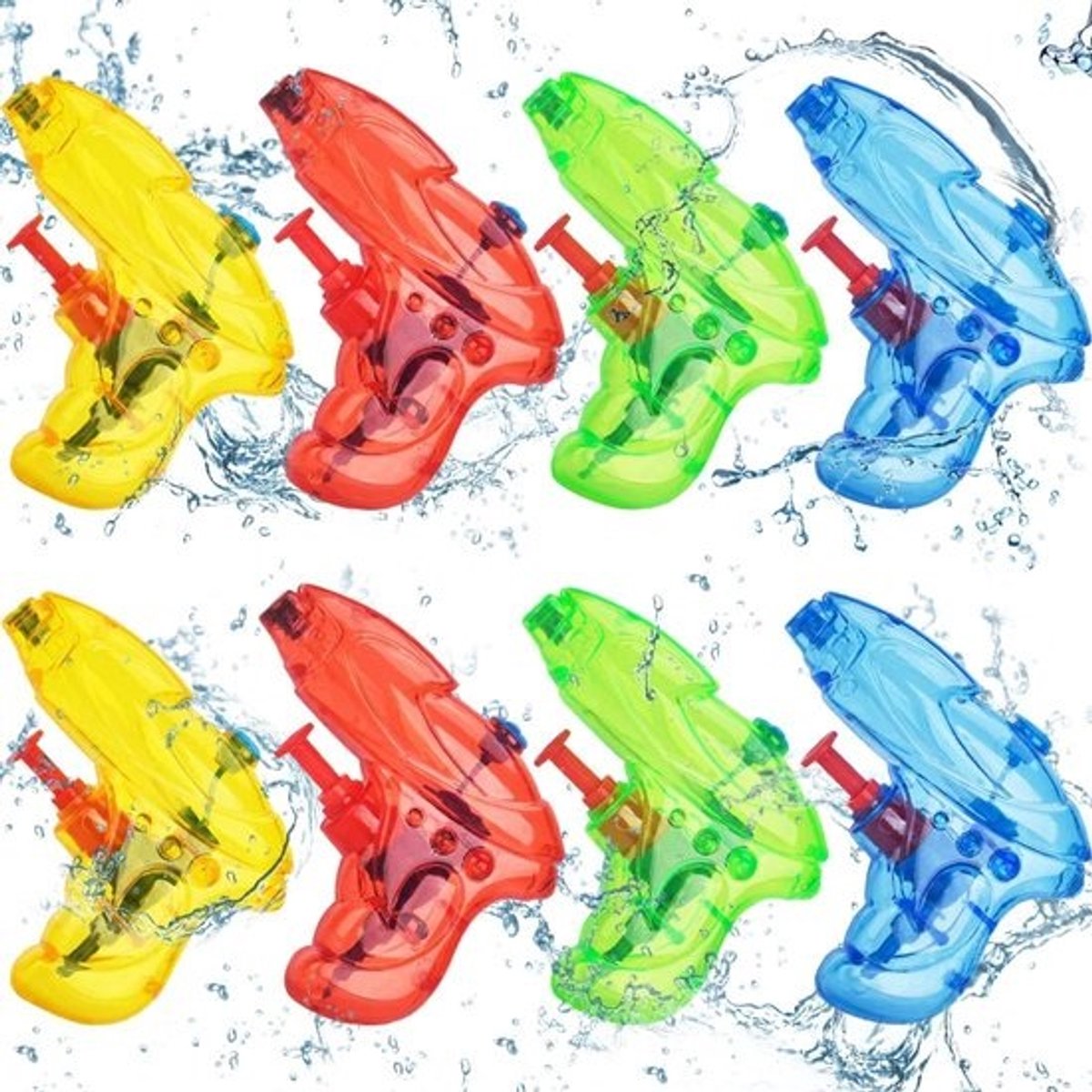 Mini Waterpistolen Set van 8 - Kleurrijk Spuitpistool voor Buiten Speelgoed