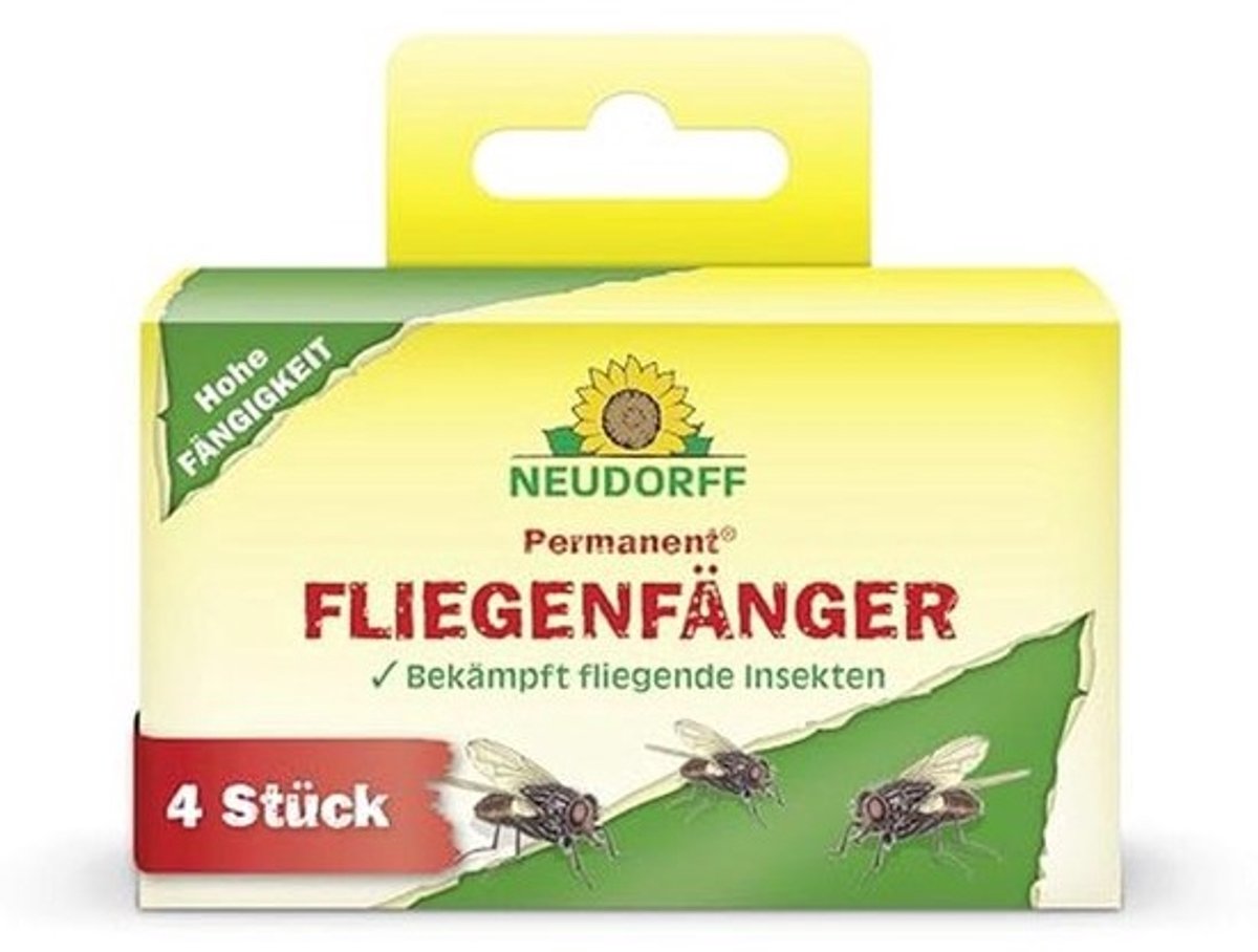 Vliegvanger Permanent, 4 Stuks - Effectieve Vliegbestrijding