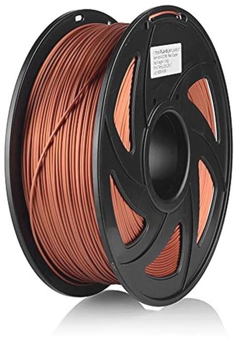 3D Printers PLA Silk Filament 1.75mm Rood Koper 1KG